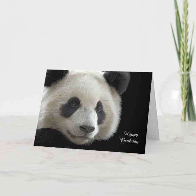 Cartão de Aniversário Panda (Frente)