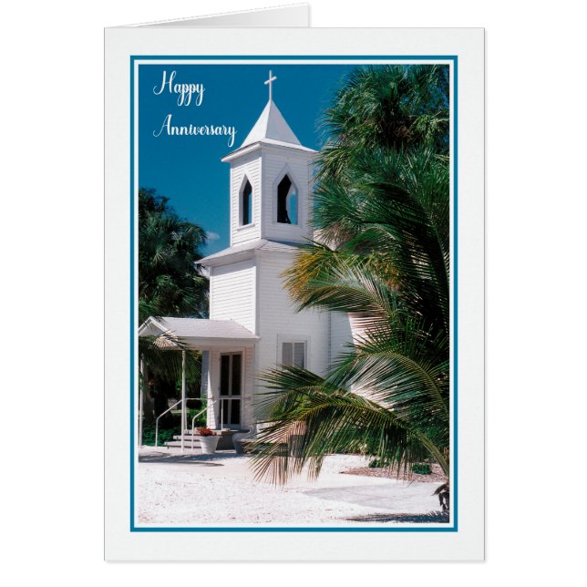Cartão de aniversário para a esposa, pequena igrej (Frente)