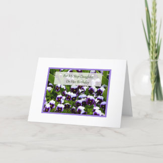 Cartão de aniversário para a filha da etapa