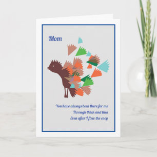 Cartão de aniversário para a mãe da filha