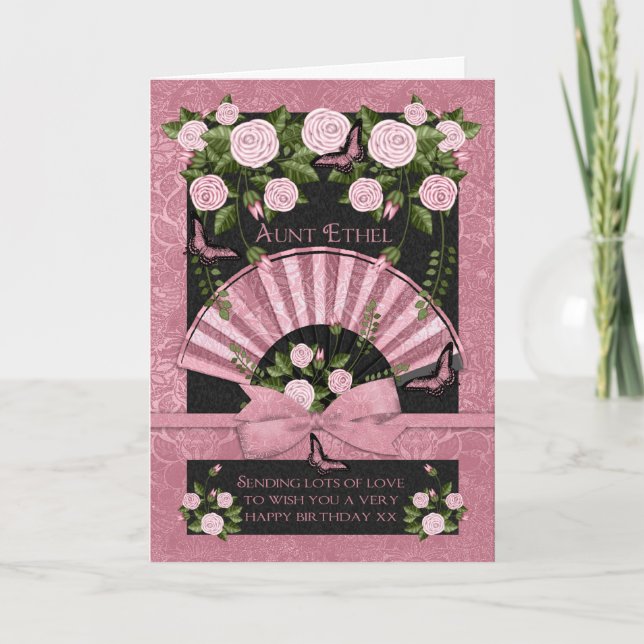 Cartão De Aniversário Para Alguém Especial Com Ros (Frente)