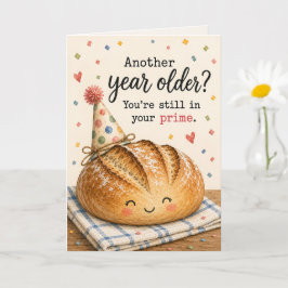 Cartão de Aniversário para Amante de Pão