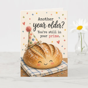 Cartão de Aniversário para Amante de Pão