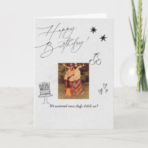 Cartão de aniversário para amiga