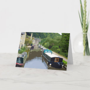 Cartão de Aniversário para Barcos Canal