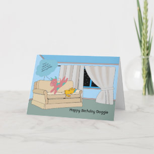 Cartão de Aniversário para Cão de Raça Misto