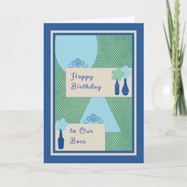 Cartão de Aniversário para Chefe (Frente)