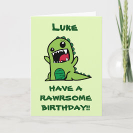 Cartão de Aniversário para Crianças Personalizadas
