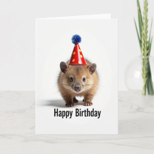 Cartão de Aniversário para Criatura Fofa