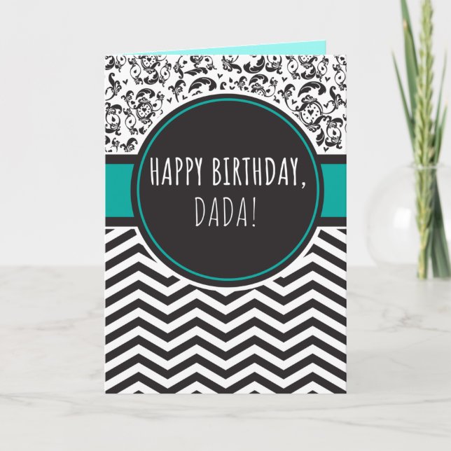 Cartão de aniversário para Dada (Frente)