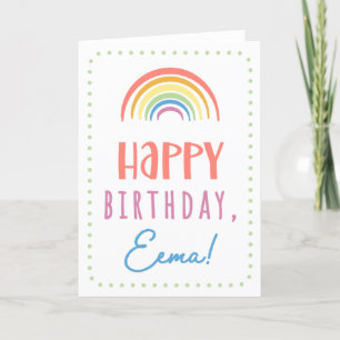 Cartão de Aniversário para Eema