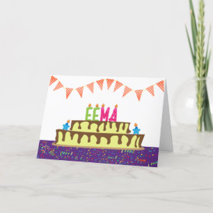 Cartão de Aniversário para Eema