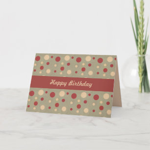 Cartão de aniversário para ele - dotsy
