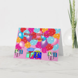 Cartão De Aniversário Para Emma