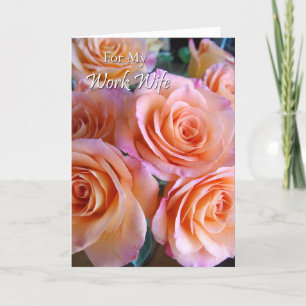 Cartão de Aniversário para Esposa de Trabalho, Esp