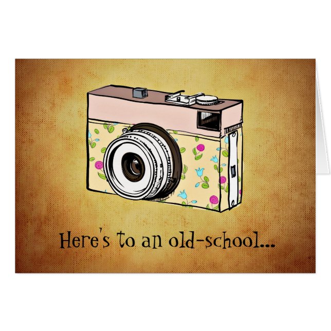 Cartão de Aniversário para Fotografar (Frente Horizontal)