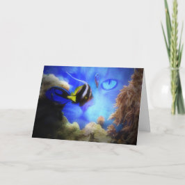 Cartão de Aniversário para Gatos e Peixes Super Bo