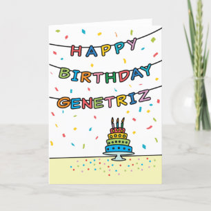 Cartão de aniversário para Genetriz