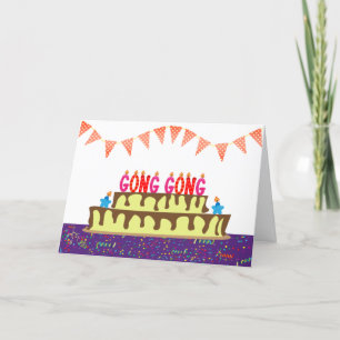 Cartão de aniversário para Gong Gong