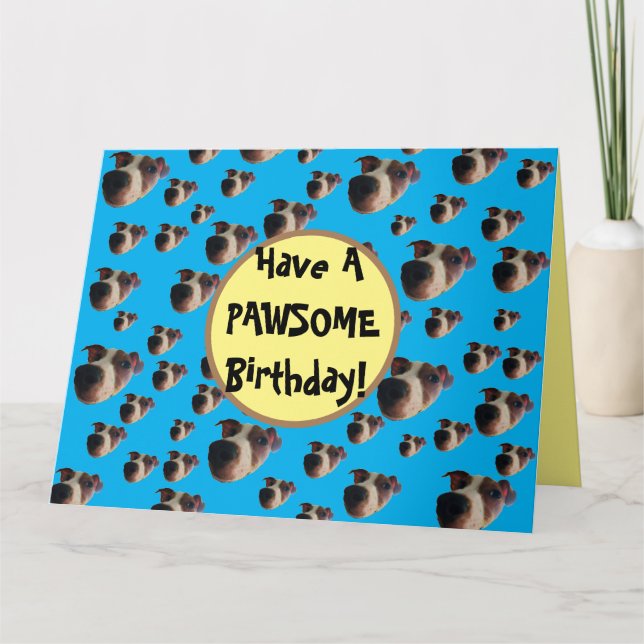 Cartão de Aniversário para Jack Russell (Frente)