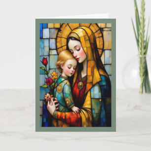 Cartão de Aniversário para Mãe Religioso