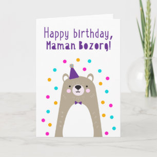 Cartão de aniversário para Maman Bozorg