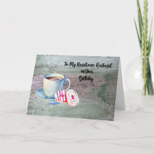 Cartão de aniversário para marido bonito
