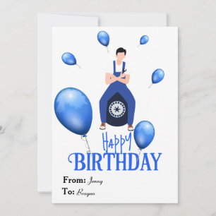 Cartão de aniversário para Mecânico