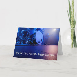 Cartão de Aniversário para Músicos do Rock Star