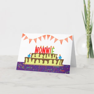 Cartão de aniversário para Nonnie