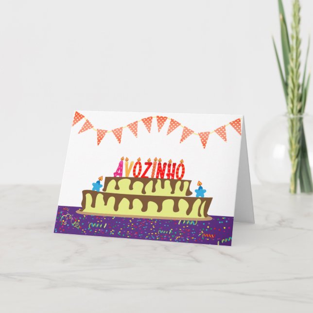 Cartão de aniversário para o Avozinho (Frente)