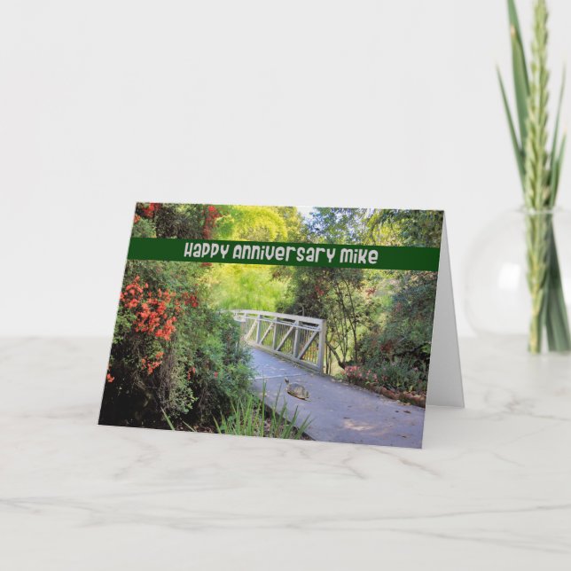 Cartão de aniversário para o marido Mike (Frente)