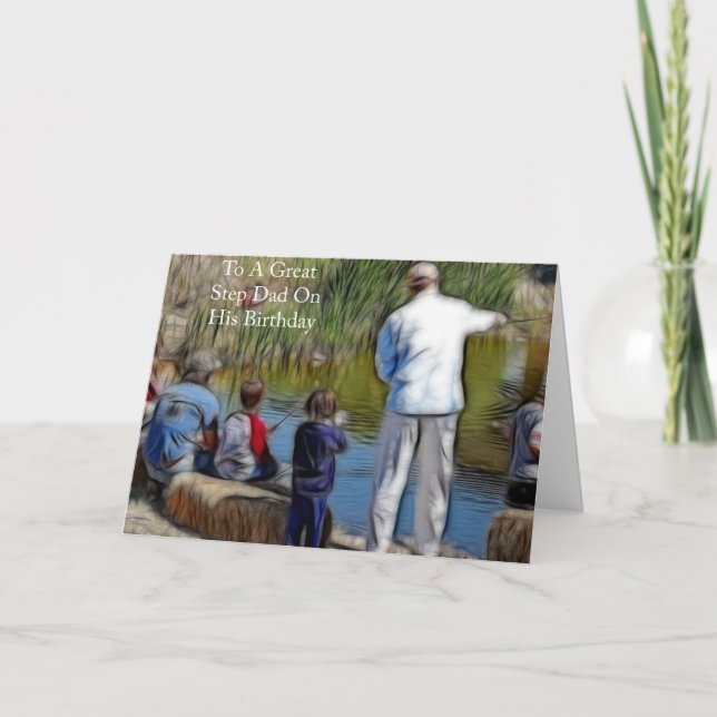 Cartão De Aniversário Para Pai Passo (Frente)
