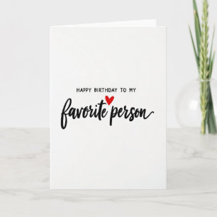 Cartão de Aniversário para Pessoa com Caligrafia