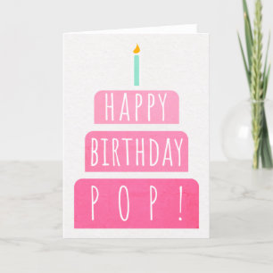 Cartão de aniversário para Pop
