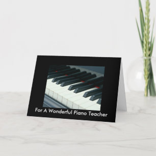 Cartão De Aniversário Para Professores De Piano