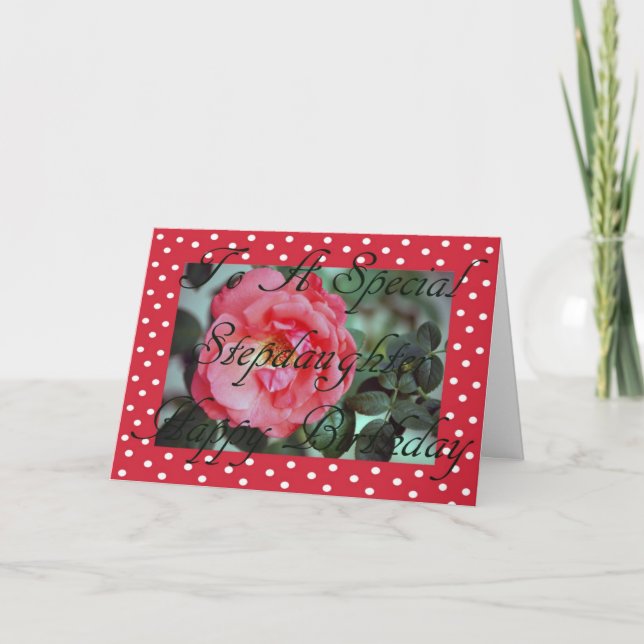 Cartão de Aniversário para Stepchild (Frente)