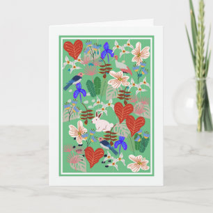 Cartão de aniversário para sua mãe com design colo