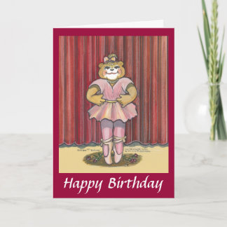 Cartão de aniversário para um bailarino