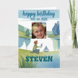 cartão de ANIVERSÁRIO para um menino pinte-me