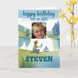 cartão de ANIVERSÁRIO para um menino pinte-me