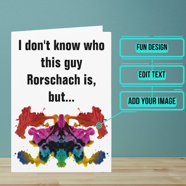 Cartão de aniversário para um psicólogo ou psiquia (This makes for the perfect card for that talented psychologist or psychiatrist friend of yours.)