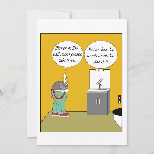 Cartão de aniversário para um velho fã Skinhead ou (Frente)