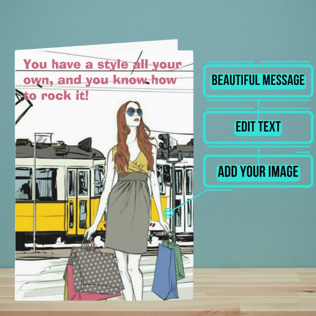 Cartão de aniversário para uma sobrinha Legal (This cool card is specifically for that special niece in your life. )