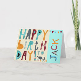 Cartão de Aniversário Para Você - Garota ou Garoto