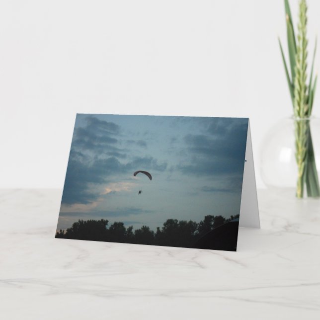 Cartão de Aniversário "Parasailer" (Frente)