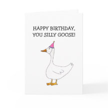 Cartão de Aniversário Pato Tolo (Em Branco por Den