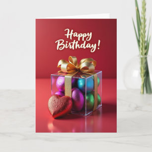 Cartão de Aniversário Pedras Vibrantes