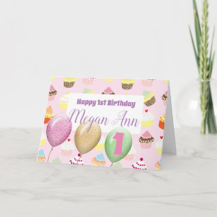 Cartão de Aniversário Pensado no Cupcake Personali