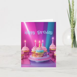 Cartão de Aniversário Pequeno, 10 cm x 14 cm